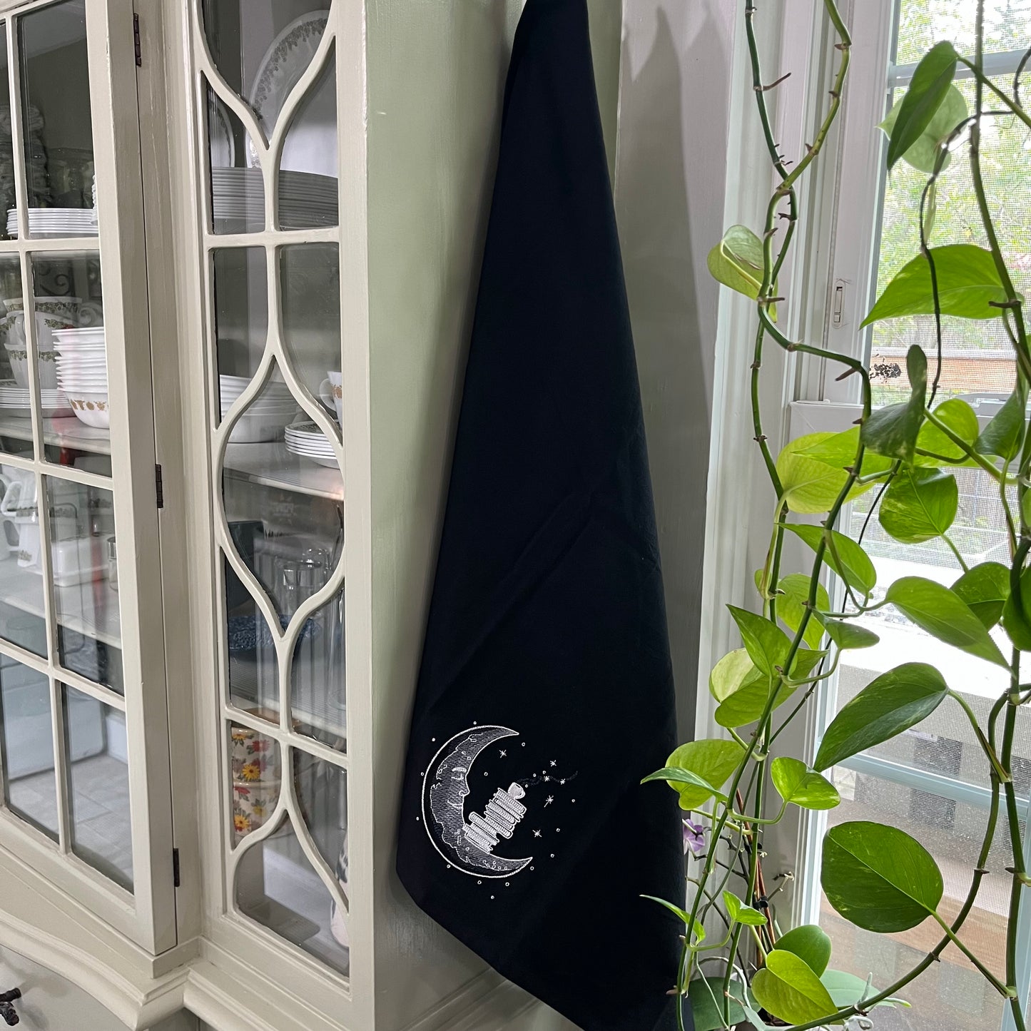 Kitchen Towel - Cosmic Literary Moon