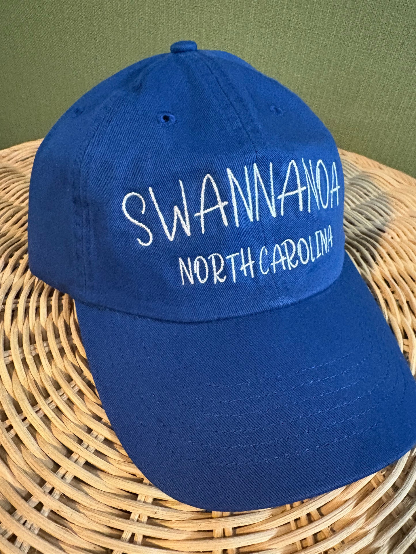 Swannanoa, NC blue Dad hat