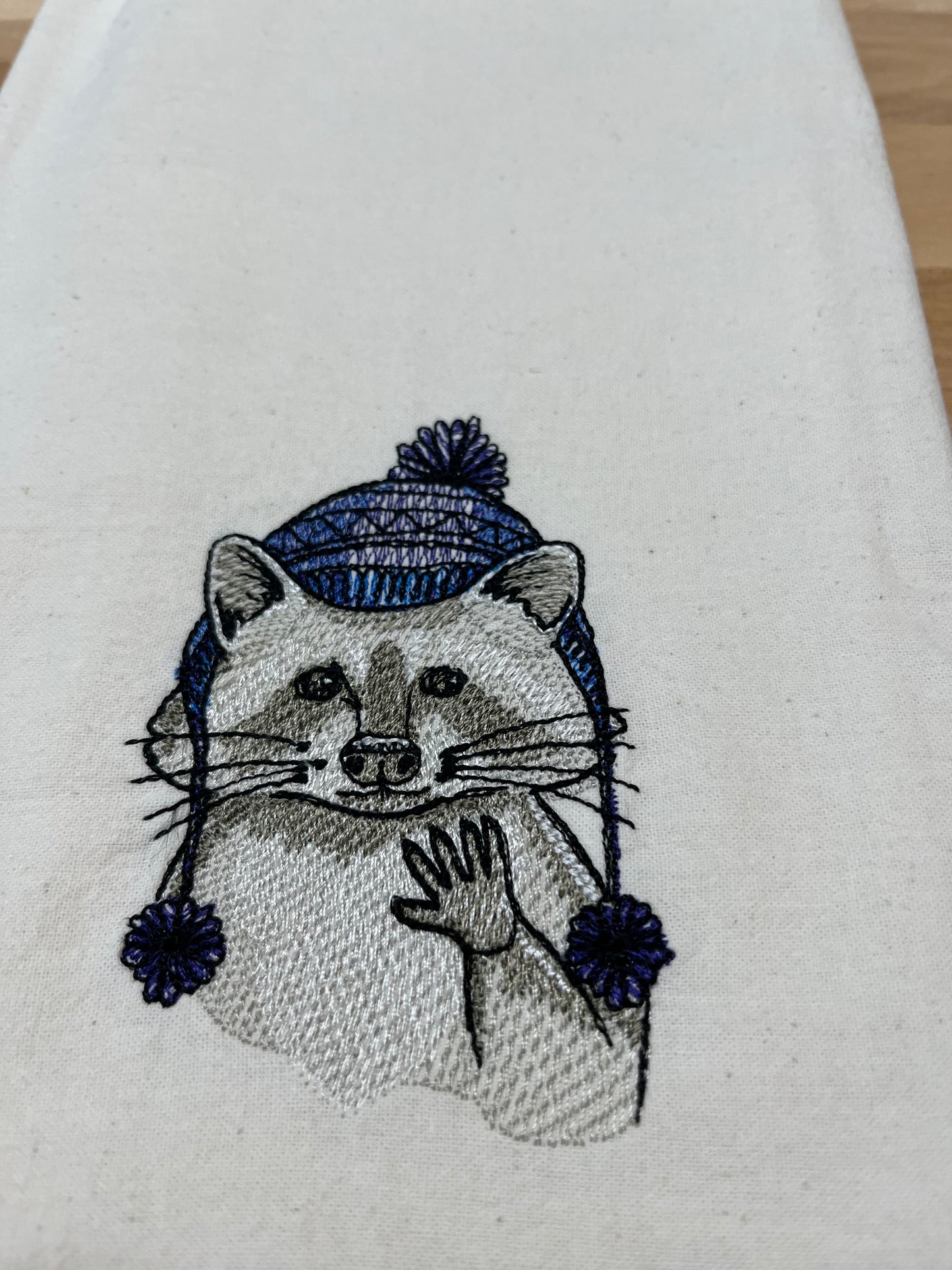 Kitchen Towel - Friendly Racoon