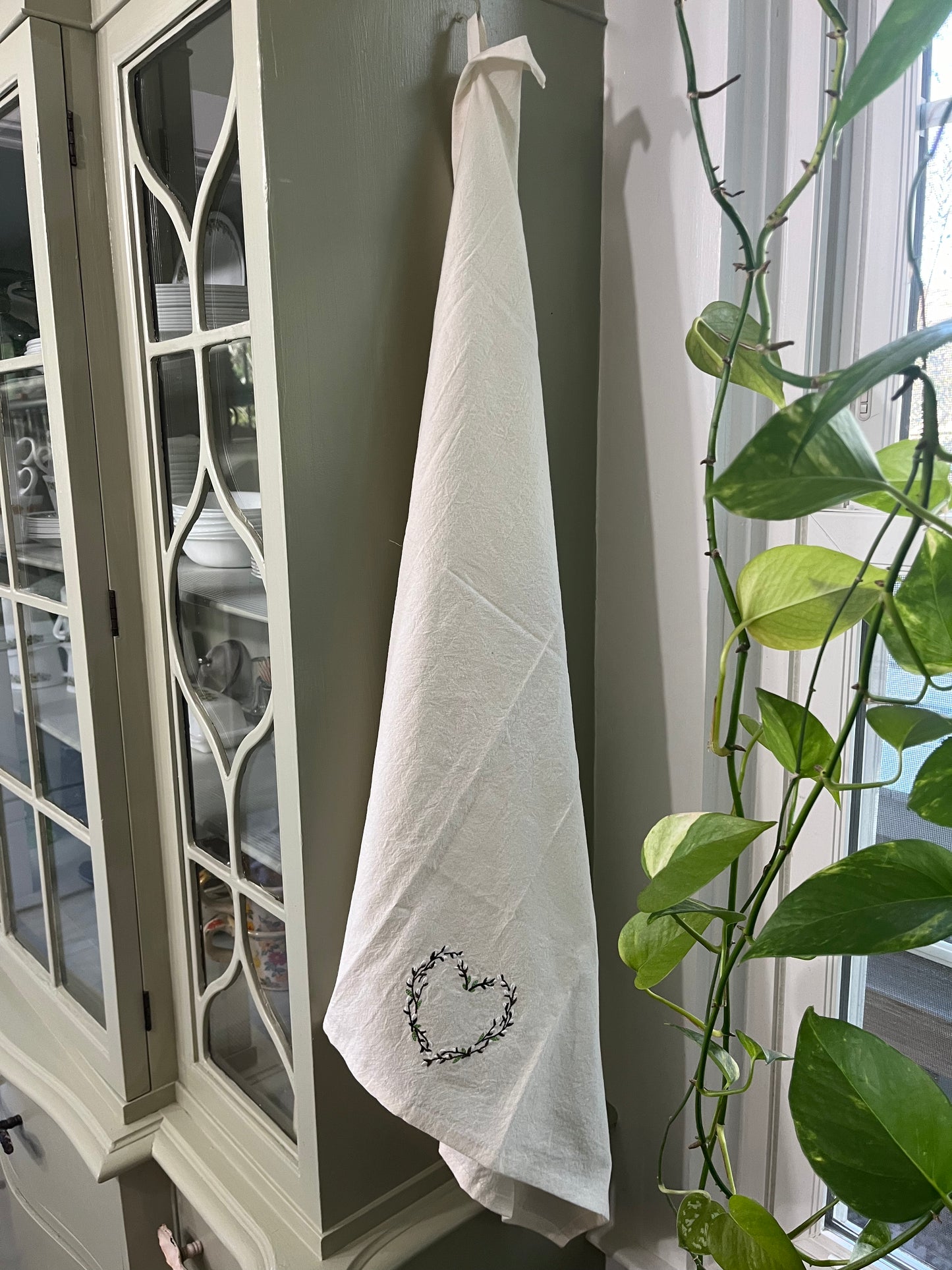 Kitchen Towel - Pussy Willow Heart