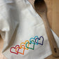 Organic Kitchen towel - Pride hearts