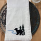 Dinner napkins - black bear in forest