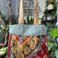 Shoulder bag made from upholstery samples