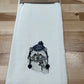 Organic Kitchen Towel - Friendly Racoon