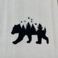 Organic Kitchen Towel - Bear with Forest