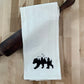 Organic Kitchen Towel - Bear with Forest