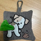 Dog poop bag dispenser