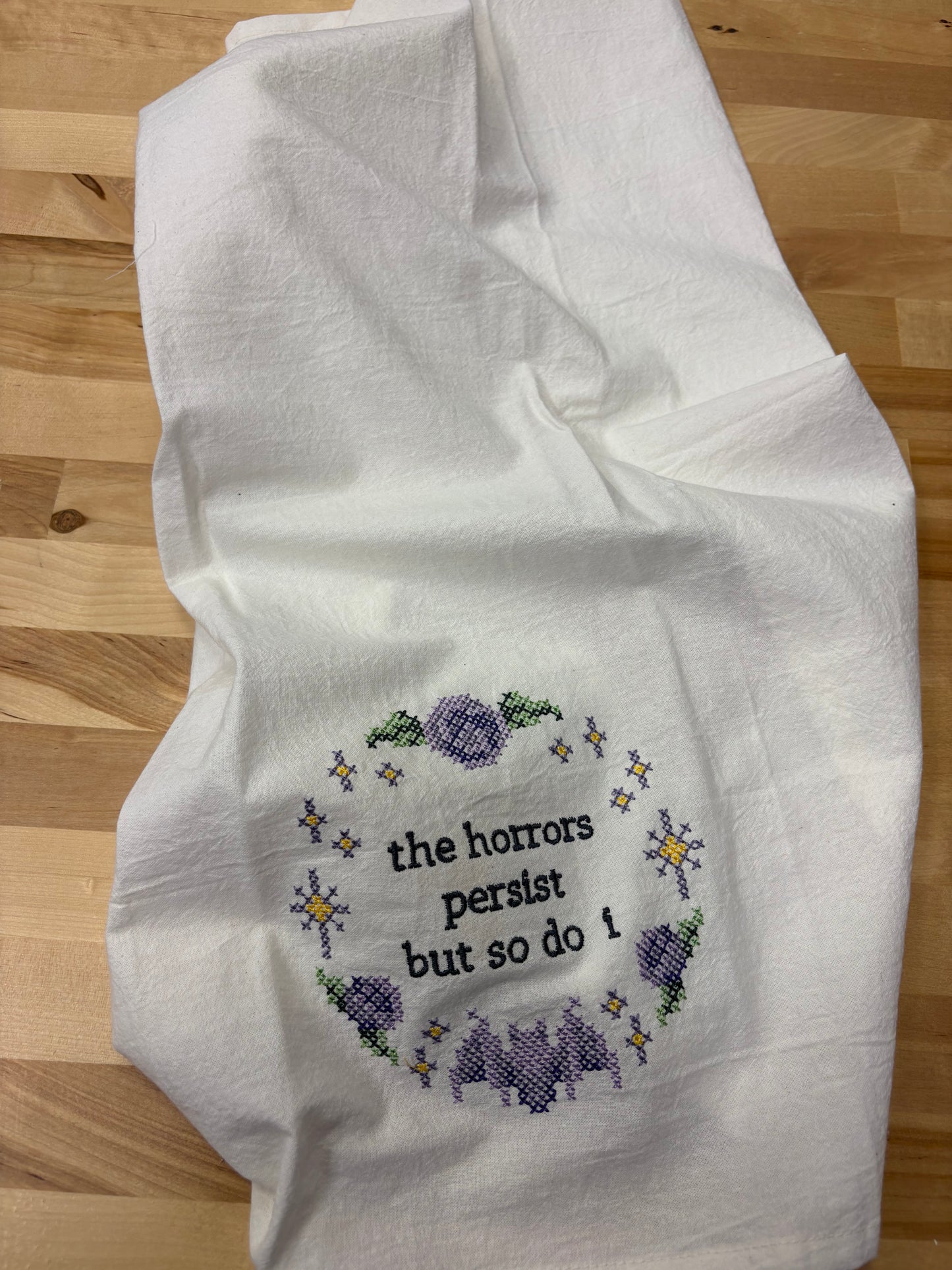Kitchen towel - the horrors persist but so do I