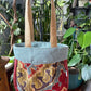 Shoulder bag made from upholstery samples