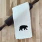 Organic Kitchen towel - Black Bear
