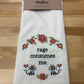 Organic Kitchen towel - rage consumes me