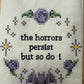 Kitchen towel - the horrors persist but so do I