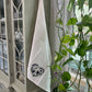 Organic Kitchen Towel - Buzzing Blossoms Heart