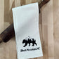 Organic Kitchen Towel - Black Mountain Black Bear