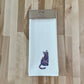 Organic Kitchen Towel - Floral Cat