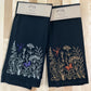Organic Kitchen Towel - Wildflowers, butterfly, and Dragonfly