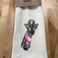 EMBROIDERED TOWEL WITH GIRAFF