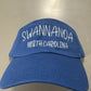 This blue dad hat with white Swannanoa, NC embroidery is not only stylish, but it also helps support a good cause. $10 from every sale will be donated to Beloved Asheville, working to rebuild homes damaged by Hurricane Helene. Upgrade your hat game while making a positive impact with this cap.