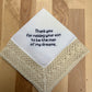 Thank You for Raising Handkerchief. Celebrate your big day with our customizable wedding handkerchiefs—perfect for adding a personal touch to your special occasion.